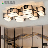 新中式吸顶灯客厅灯led长方形简约现代卧室书房餐厅阳台过道灯具