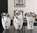 欧式家居客厅餐厅餐桌摆件 现代简约创意装饰品 插花干花镂空花瓶