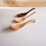日式天然zakka木质勺子 木餐具 木勺 饭勺 木质平底汤勺