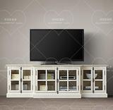 美式电视储物柜组合实木 欧式液晶电视机柜 客厅矮柜特价卧室地柜