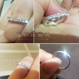 正品代购施华洛世奇水晶戒指情侣对戒男女黑白钻指环礼物1062754