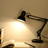调光充电护眼台灯美式长臂折叠学生学习阅读LED卧室床头书桌夹子