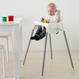深圳宜家家居代购安迪洛儿童餐椅子塑料靠背高脚椅