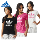 Adidas阿迪达斯短袖女装2016年三叶草运动休闲T恤 AJ8084 AJ8946