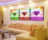 高档纳米冰晶画钢化玻璃现代客厅沙发背景墙装饰水晶无框画壁挂画