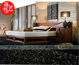 京瓷高款双人大床定制仿古家具明清大床上海设计定制实木床