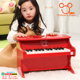 区域包邮 正品米奇儿童钢琴 25键宝宝木质钢琴 木制玩具 早教礼物