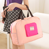 韩版超轻便携旅行糖果色 可折叠收纳包 超大容量单肩购物袋女