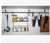 【天天特价】宜家铁艺厨房实用刀具餐具调味架挂钩置物架墙壁挂架
