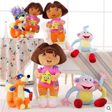 儿童动画片爱探险的朵拉Dora毛绒玩具公仔 玩偶儿童礼物抱星娃娃
