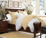 厂家直销美式家具实木床全实木双人床1.5米1.8米水曲柳橡木床婚床