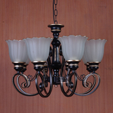 欧式吊灯美式仿古客厅灯饰复古铁艺术卧室灯具简约创意LED餐厅灯