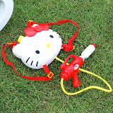 韩国hellokitty凯蒂猫儿童背包卡通高压水枪 喷水枪沙滩戏水玩具