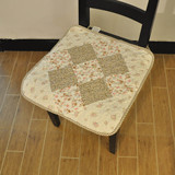 韩式温馨全棉绗缝布艺 餐厅椅子垫 保暖坐垫办公坐垫可机洗带绑绳