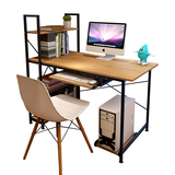 小型电脑桌台式办公桌书桌书架组合家用书桌小号儿习桌写小户型