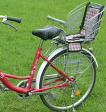 优质加长加厚自行车自行车双人儿童安全后置座椅加长后座后坐垫
