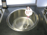 正品普乐美JS203水槽 304不锈钢水槽  水槽单槽圆形水槽单槽圆形