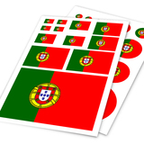 汽车车门划痕遮挡贴 葡萄牙国家国旗贴纸 车身侧门涂鸦贴纸 热贴