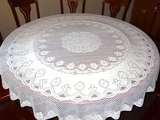 促销田园蕾丝桌布台布圆桌布桌巾白色米白色镂空台布花朵纯色桌布