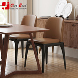 欧格贝思原木餐椅简约现代实用木餐桌椅咖啡厅桌椅水曲柳现代家具