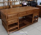 [转卖]【清风】仿古家具 实木写字台 大班台 组合办公桌椅1.6、1