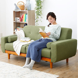新款日式北欧宜家沙发单双三人位实木组合 小户型布艺沙发正品