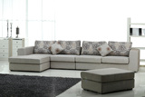 品质沙发--正品斯可馨家6357布艺转角L型沙发可拆洗可定制