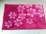 爆款美式特价加厚纯色花朵图案地毯地垫门垫纤维柔软可机洗