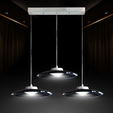 英格勒飞碟吊灯客厅创意有机玻璃青灰色 超薄面板客厅餐吊灯