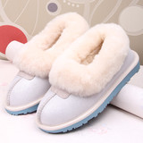 changjia2015新款雪地靴女短靴平底防水短筒翻毛保暖包子鞋女靴子