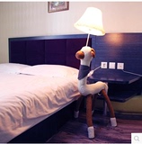 时尚简约客厅卧室床头落地灯创意宜家LED智能遥控调光布艺落地灯