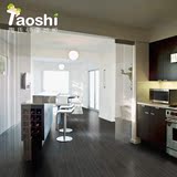 陶氏PVC健康地板 厨房浴室石塑地板 黑色耐脏耐磨 锁扣家用 J306