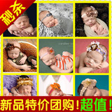 2016新款儿童摄影服装 影楼韩版拍照百天宝宝婴儿头饰头花批发