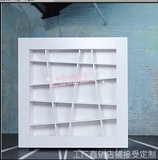 特价白色书架简约现代书柜设计黑橡书架网格 隔断柜 书橱上海定制