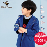 minipeace太平鸟童装男童外套防风休闲儿童风衣2016秋款F1BE53605