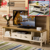 和购家具地中海电视柜实木质电视机柜美式卧室仿古影视柜HG-ML612