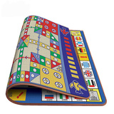 幼儿园益智玩具儿童飞行棋地毯式爬行垫超大号双面大富翁游戏棋毯