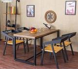 美式Loft工业风复古做旧实木餐桌书桌会议桌创意个性咖啡桌长方桌