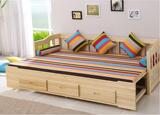 实木沙发床可折叠可储物坐卧两用书房客厅沙发床1.2米1.5米1.8米