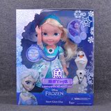 迪士尼 冰雪奇缘  Elsa艾莎公主 雪宝 发声发光音乐娃娃儿童玩具