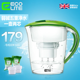 【1壶2芯】Ecolite/碧捷净水壶家用净水器自来水过滤器直饮净水杯