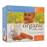 贝拉米Bellamys天然有机婴儿磨牙棒 小麦粉 脱脂奶粉 小麦胚芽 铁