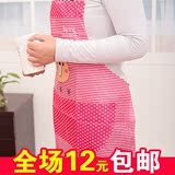韩版时尚可爱厨房防油卡通可爱袖套 长袖 防水小熊围裙罩衣套装