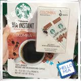 美国直邮Starbucks星巴克哥伦比亚速溶咖啡26条/袋袋装星冰乐