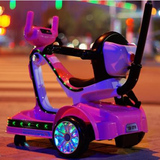 摩托车儿童双驱动电动车12个月玩具车四轮童车遥控儿童电动车