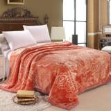 可慕家纺 奢华系列 纯色双层毛毯加厚9斤 毛毯床单毛毯被拉舍尔毛