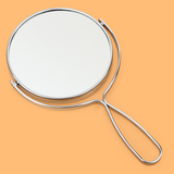 4461C 高档镜子可手持双面桌面化妆镜可放大随身便携梳妆镜