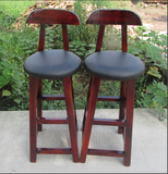[转卖]特价 实木吧台椅酒吧高脚凳高椅子实木美式靠背吧椅柜台