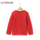 法国LaRedoute秋冬季女宝宝儿童圆领针织长袖毛衣2-12岁OX307