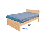 特价促销简易实用时尚卧室进口芬兰松木空底单双人床